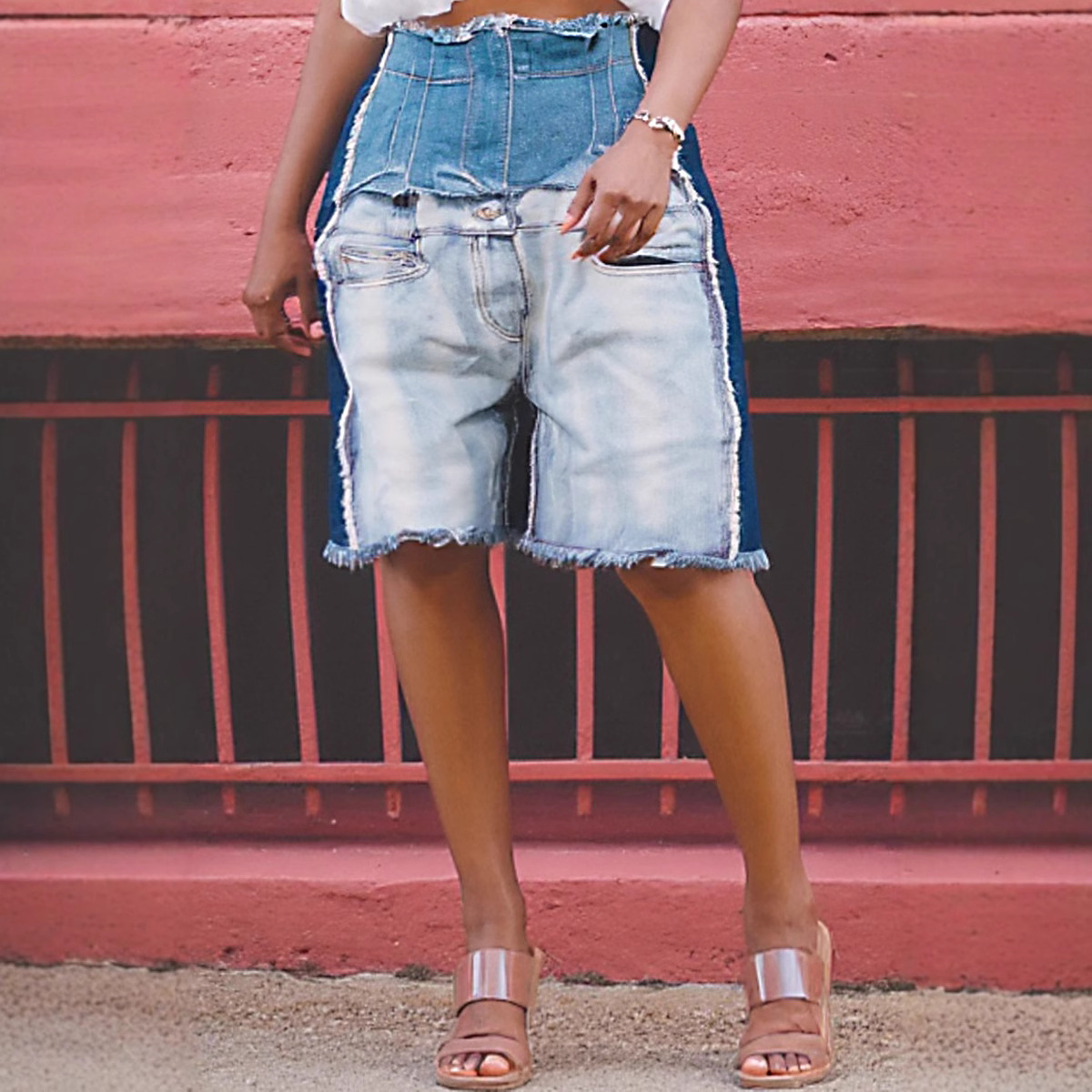 The Patchwork Panel Short