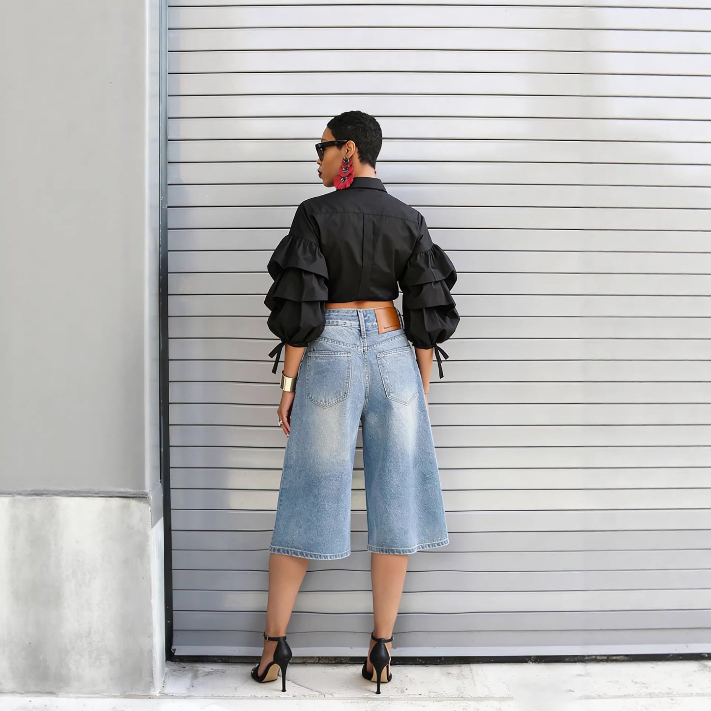 The Studded Bleached Crop