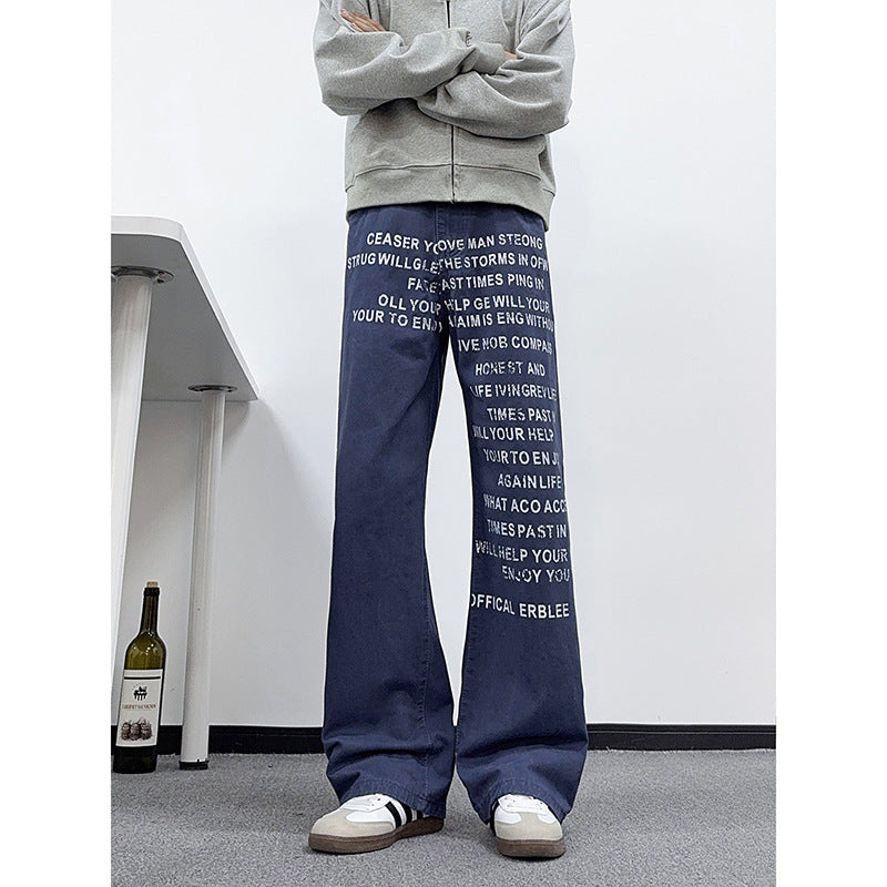 The Letter Print Jean