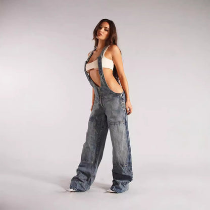 The Zip Denim Overall