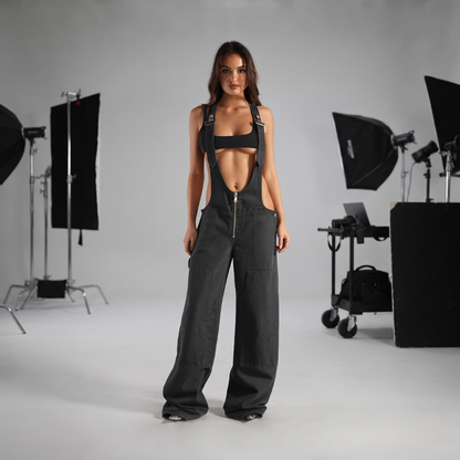 The Zip Denim Overall