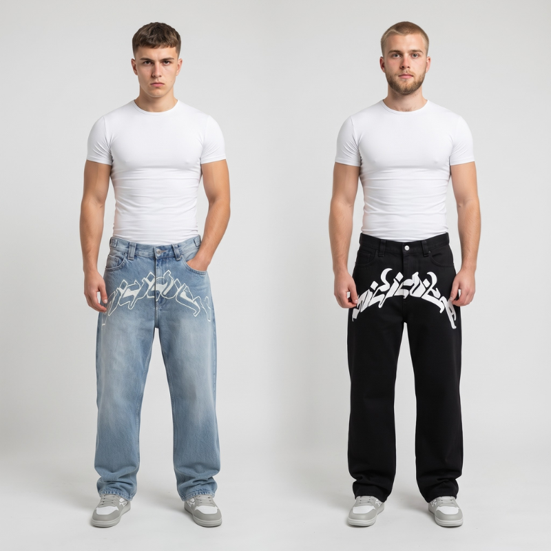 The Letter Print Jean
