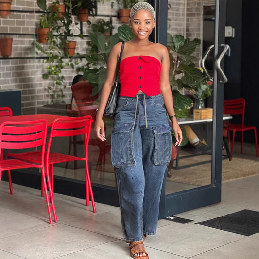 The Wide-Leg Cargo Jean