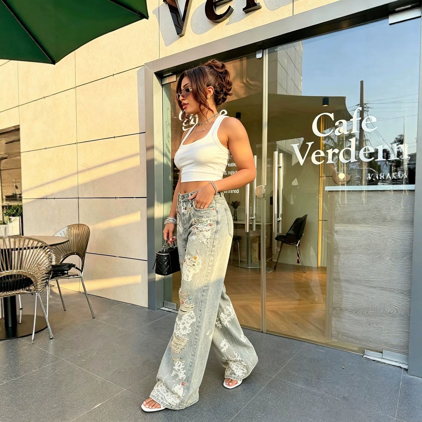 The Lace Ripped Jean