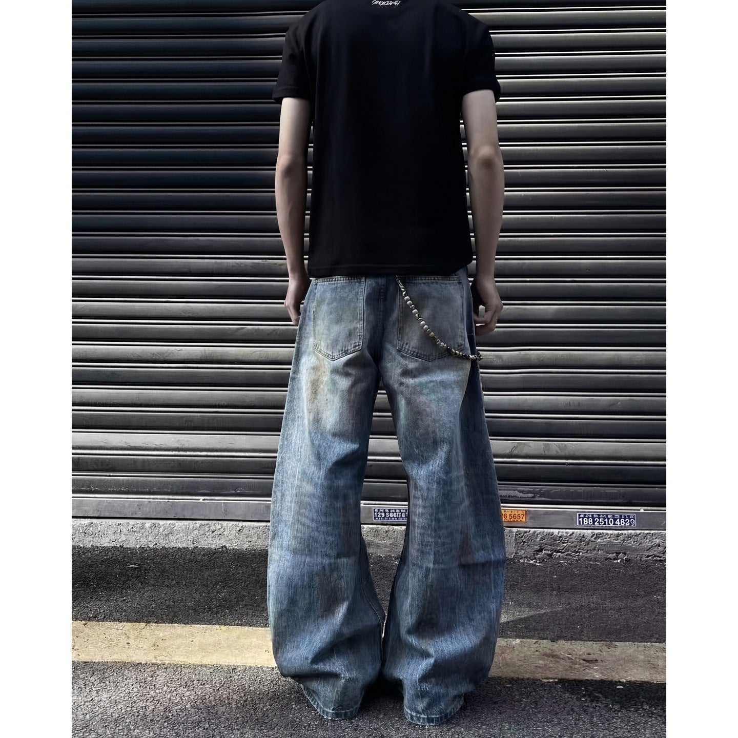 Ripped Denim Pants Lightweight Men's Cool Street Style