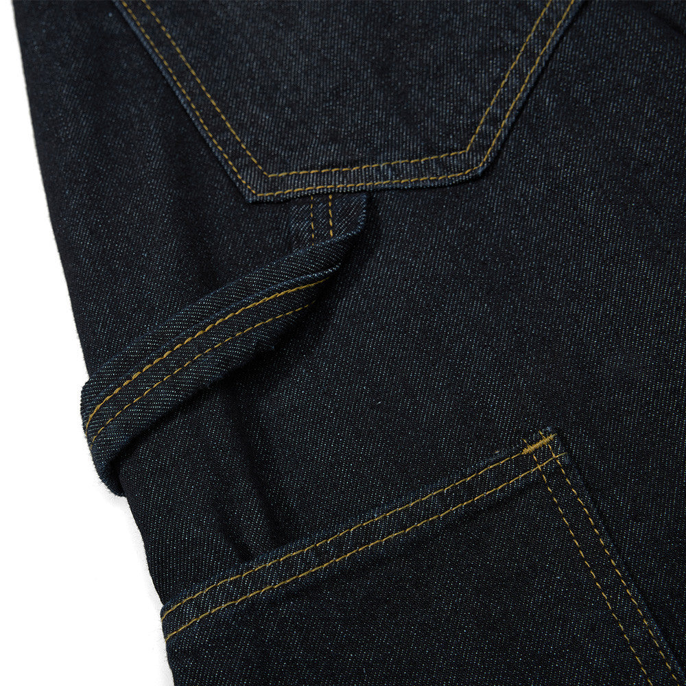 Collage workwear denim cropped pants