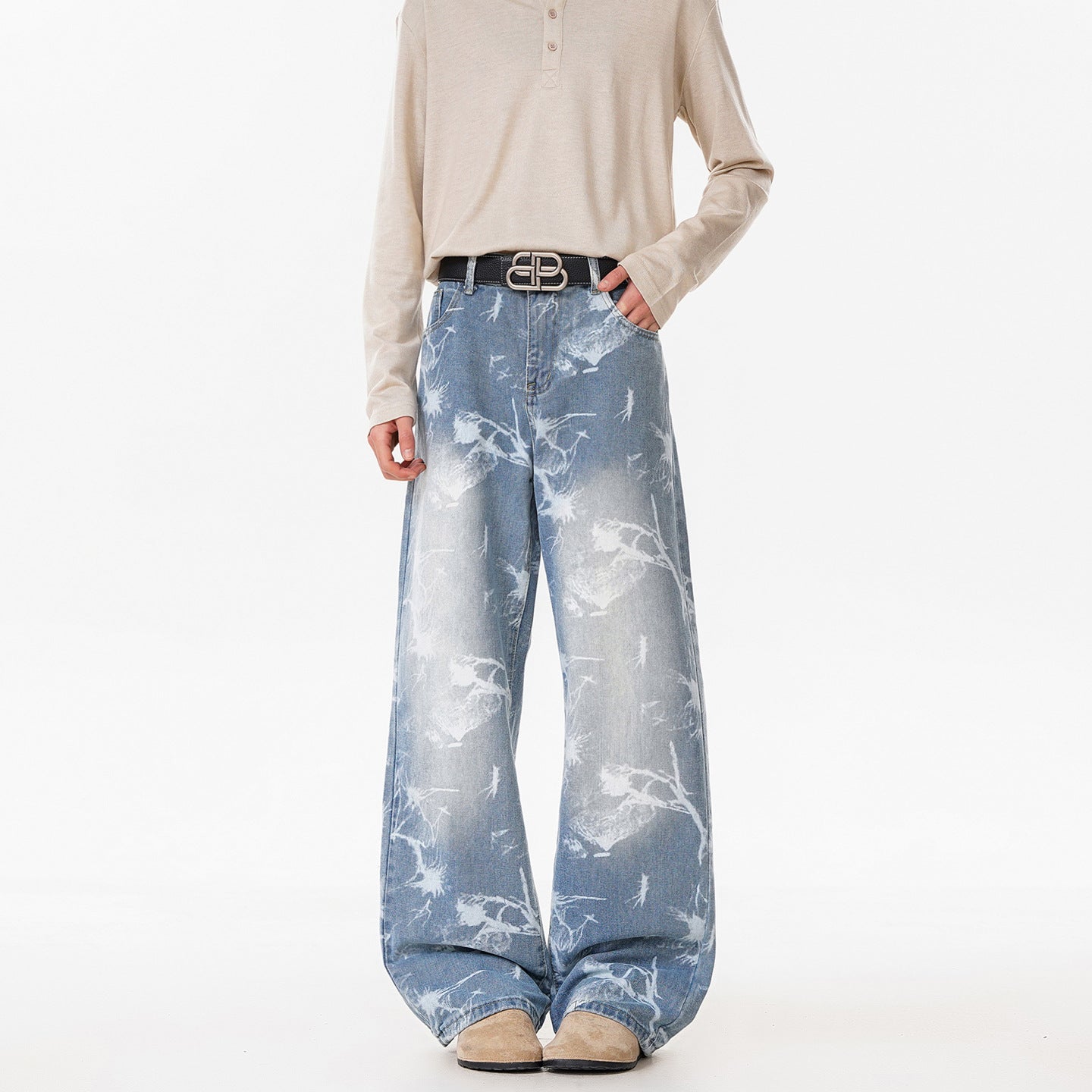 The Deep Blue Flared Jean