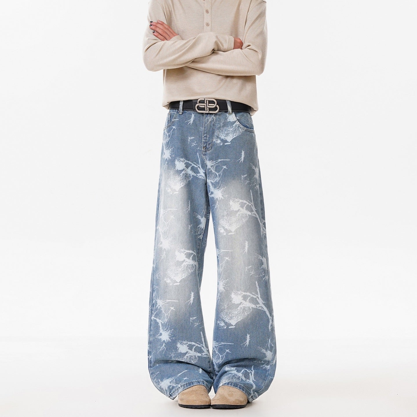 The Deep Blue Flared Jean