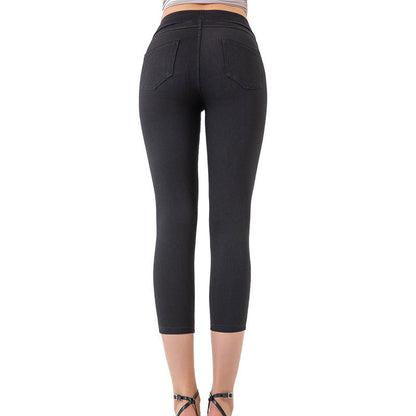 The Yoga Denim Capri