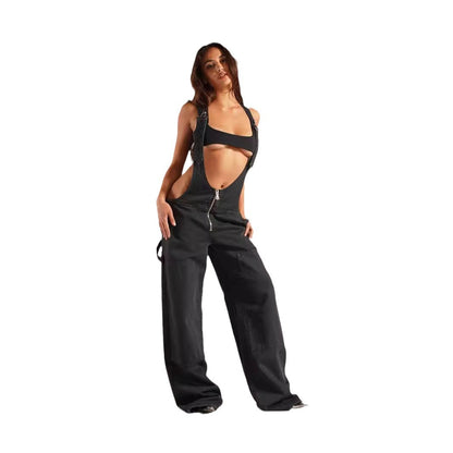 The Zip Denim Overall