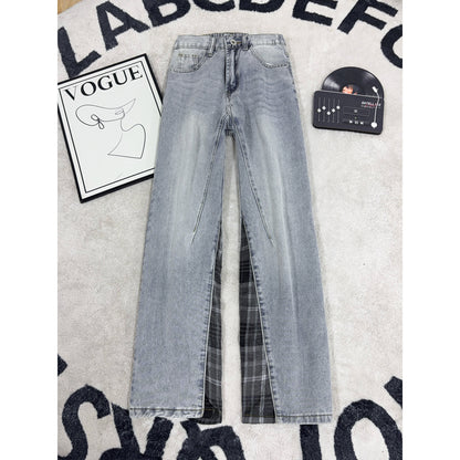 The Patchwork Plaid Jean