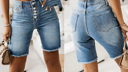 The Frayed Denim Short