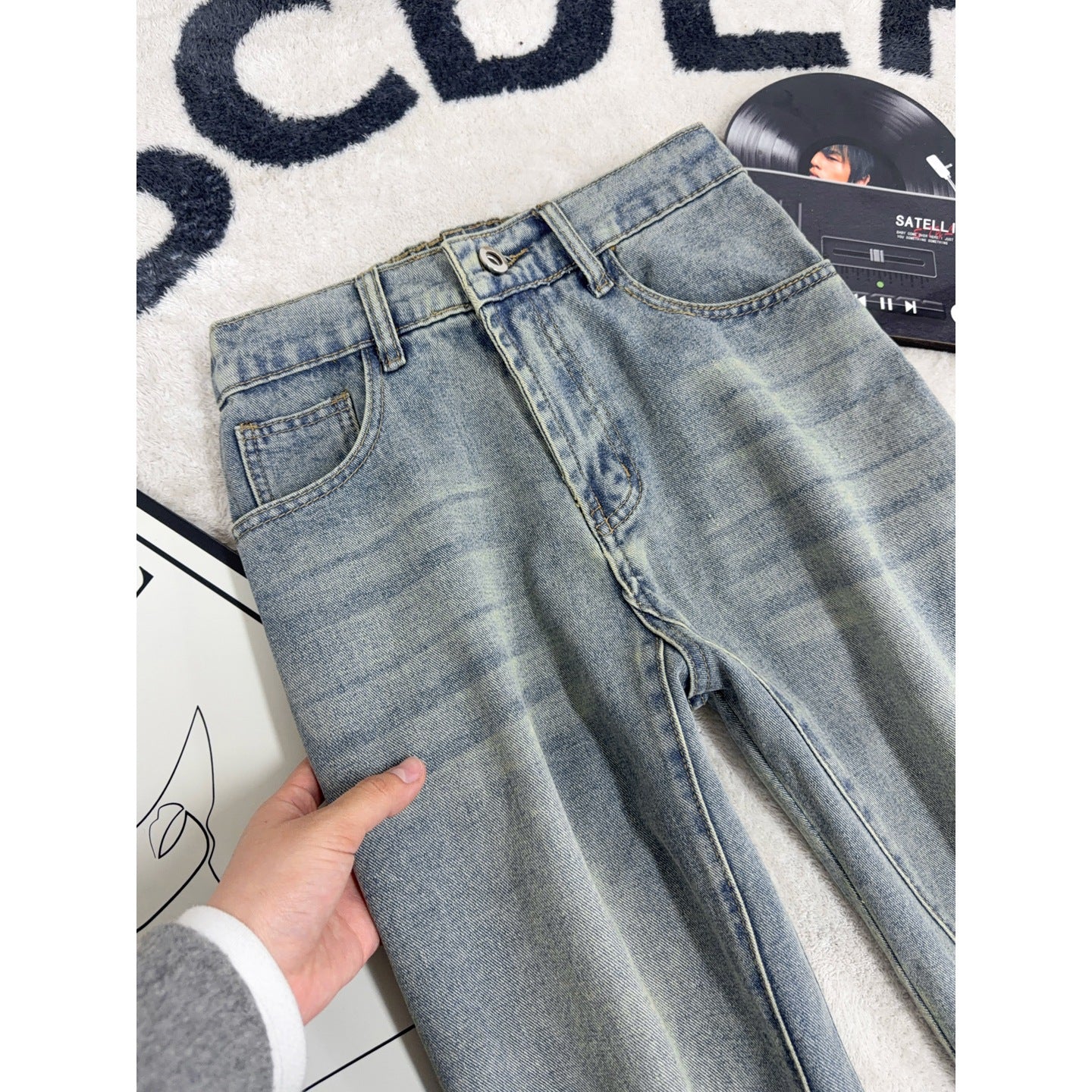 The Patchwork Plaid Jean