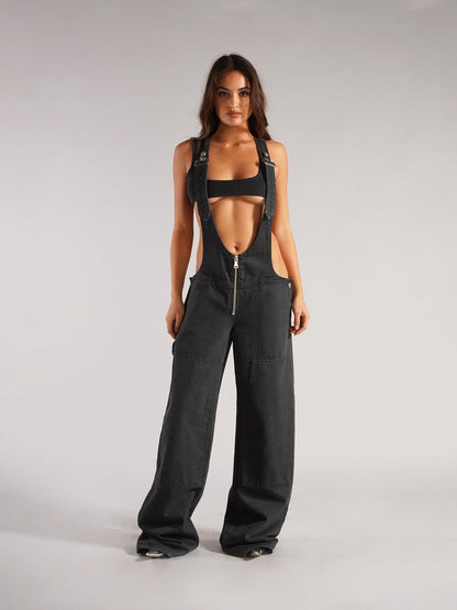 The Zip Denim Overall