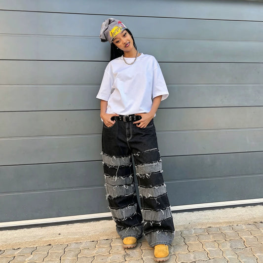 The Patchwork Raw Jean