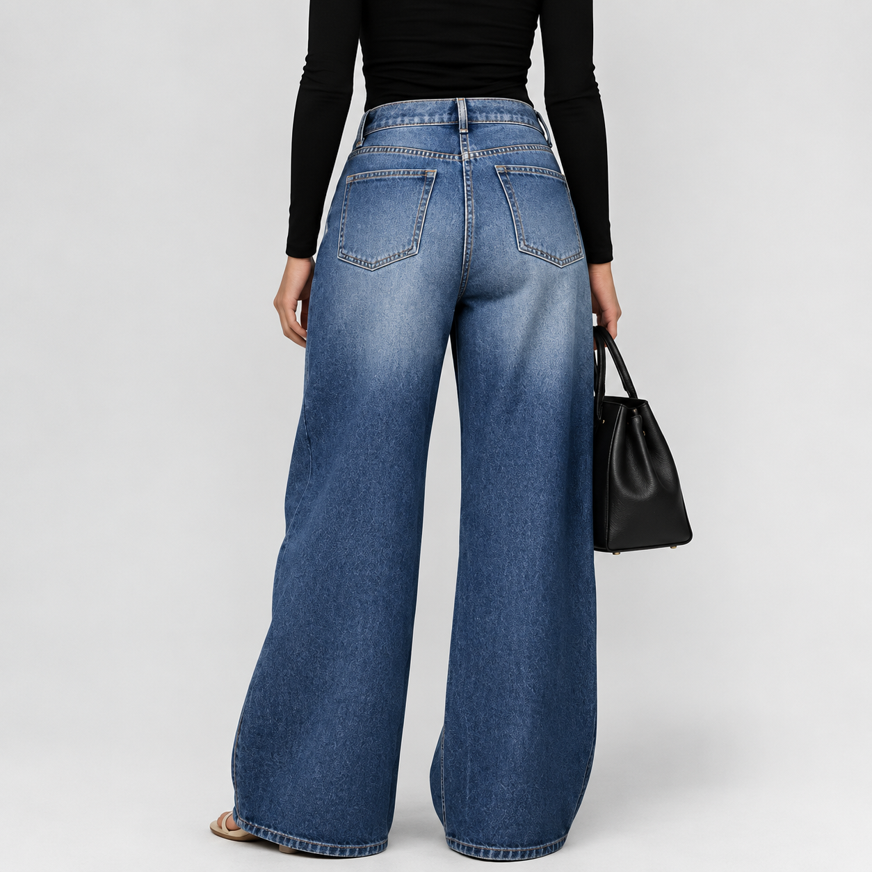 The Eyelet Wide-Leg Jean