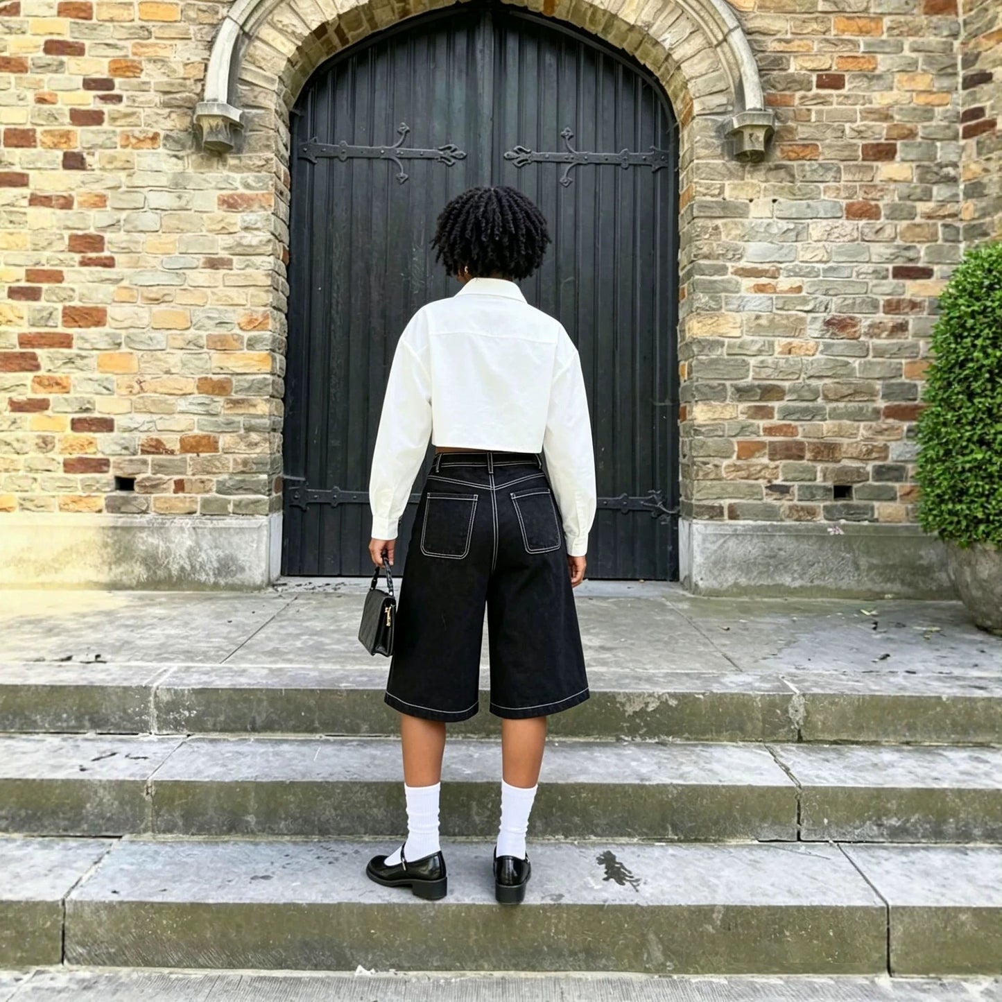 The Star Embroidery Crop