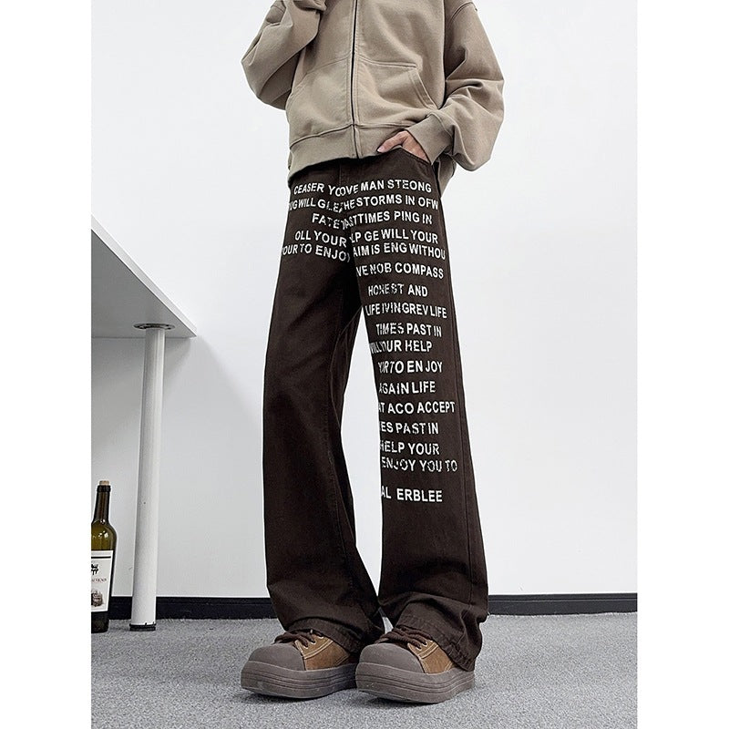 The Letter Print Jean