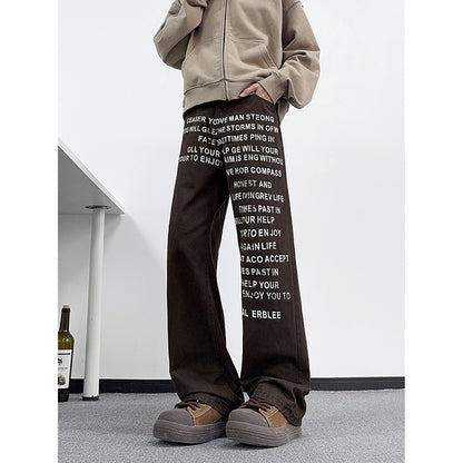 The Letter Print Jean