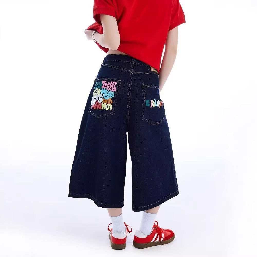 The Dark Blue Crop Jean
