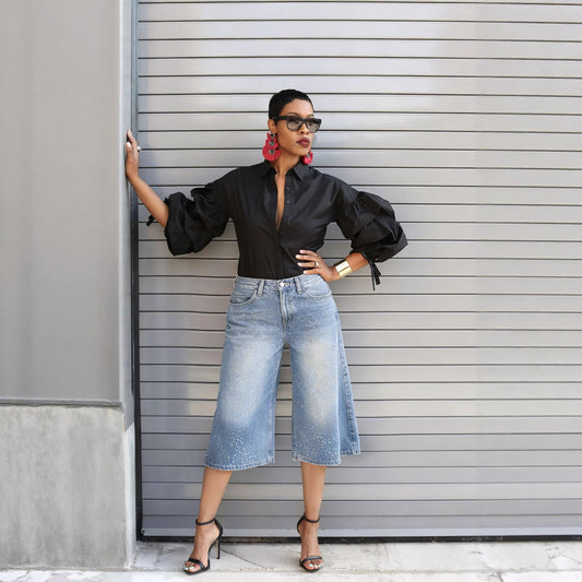 The Studded Bleached Crop