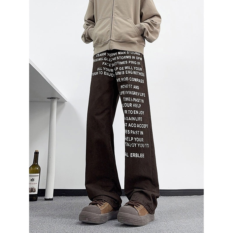 The Letter Print Jean