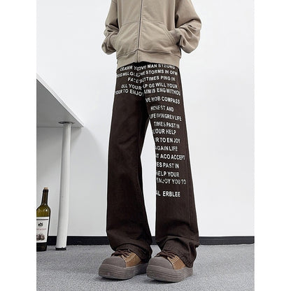 The Letter Print Jean