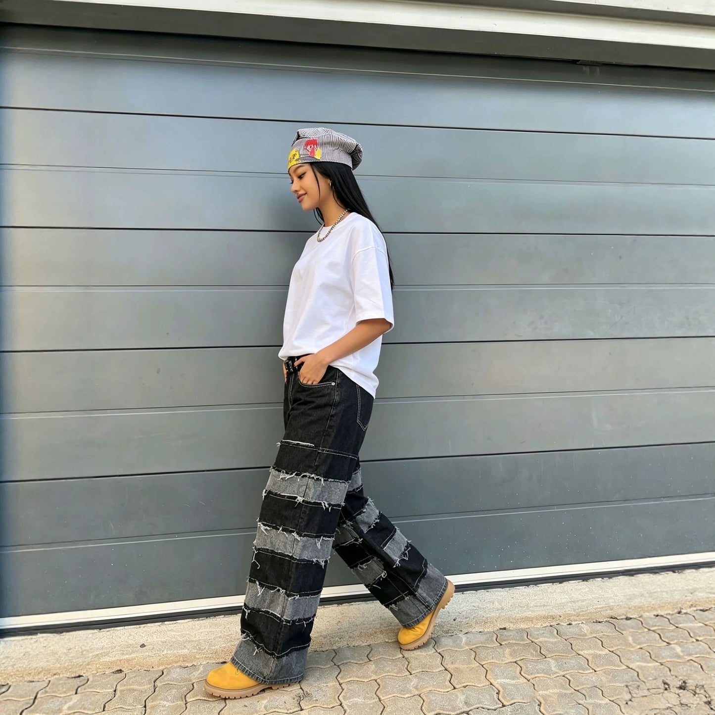 The Patchwork Raw Jean