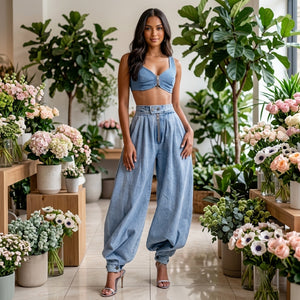The Zipper Leg Tied Jean