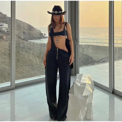 The Zip Denim Overall